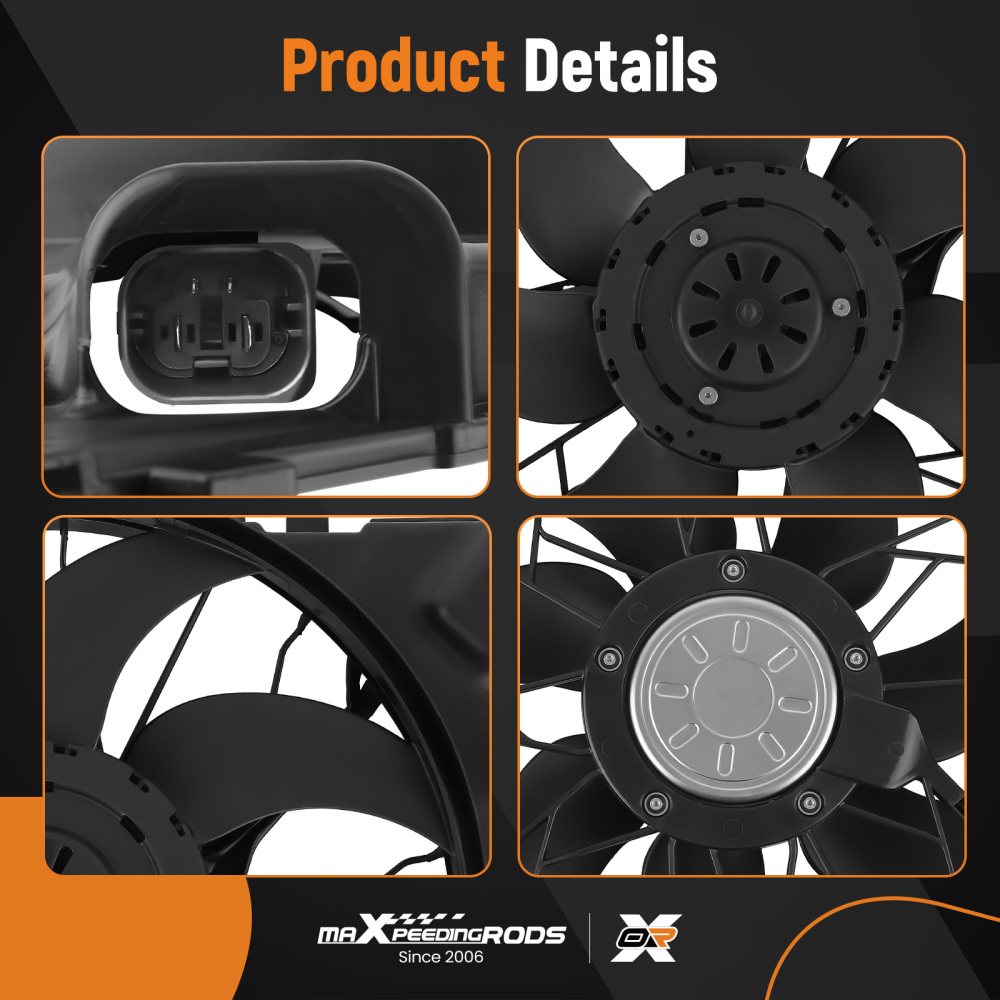 Ventola elettrica del radiatore compatibile per Mercedes C Classe CLK-Klasse W203 W209 C209