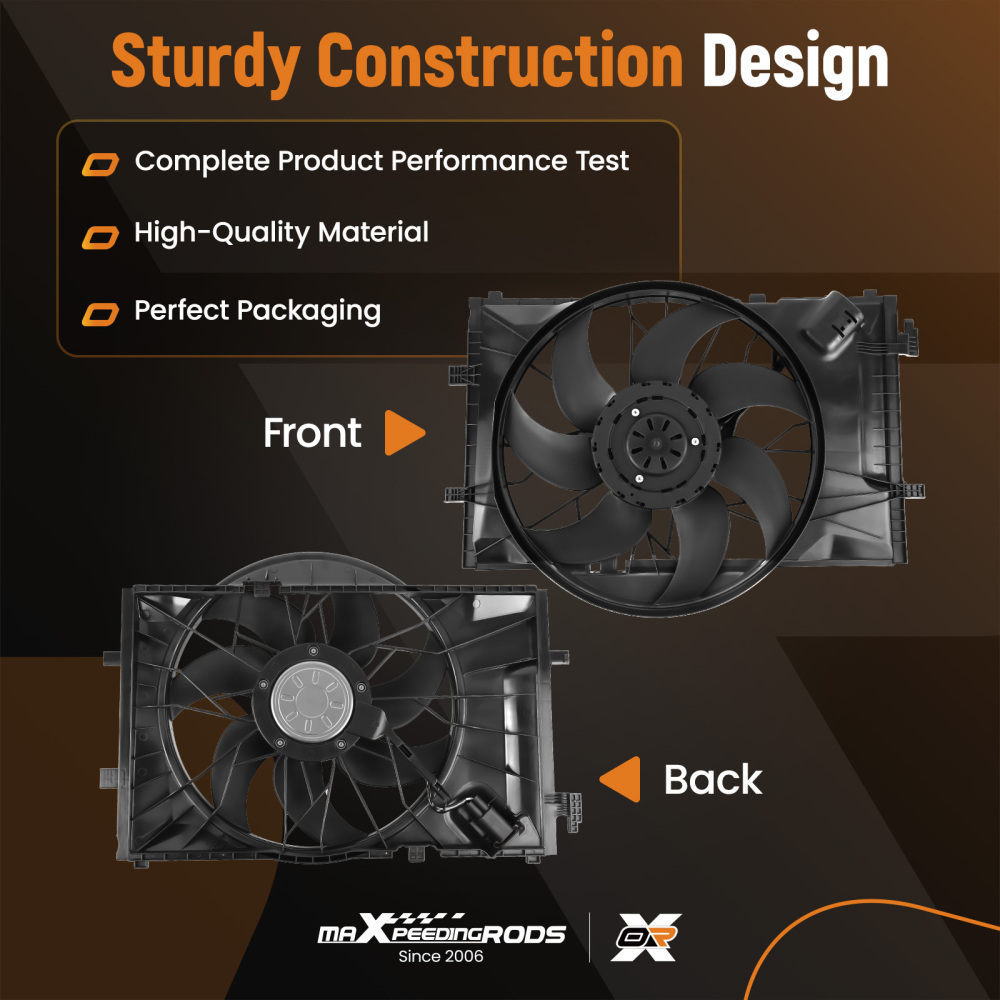 Ventola elettrica del radiatore compatibile per Mercedes C Classe CLK-Klasse W203 W209 C209