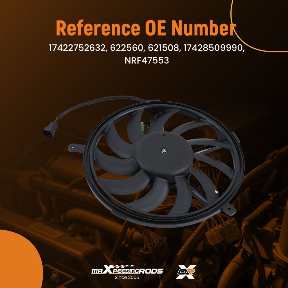 Cooling Fan compatible for Mini R50/R53/R56/R57/R58/R59/R61 2007-2016 17422752632 621508