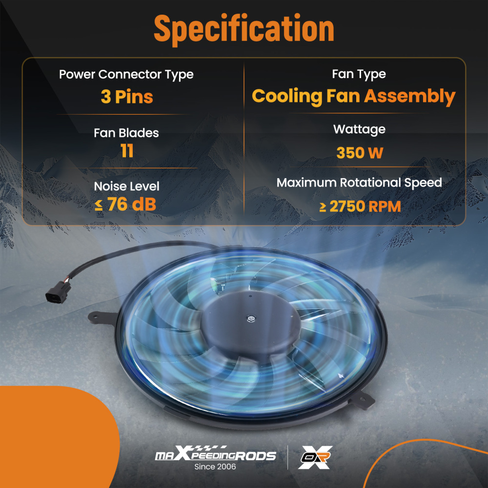 Cooling Fan compatible for Mini R50/R53/R56/R57/R58/R59/R61 2007-2016 17422752632 621508