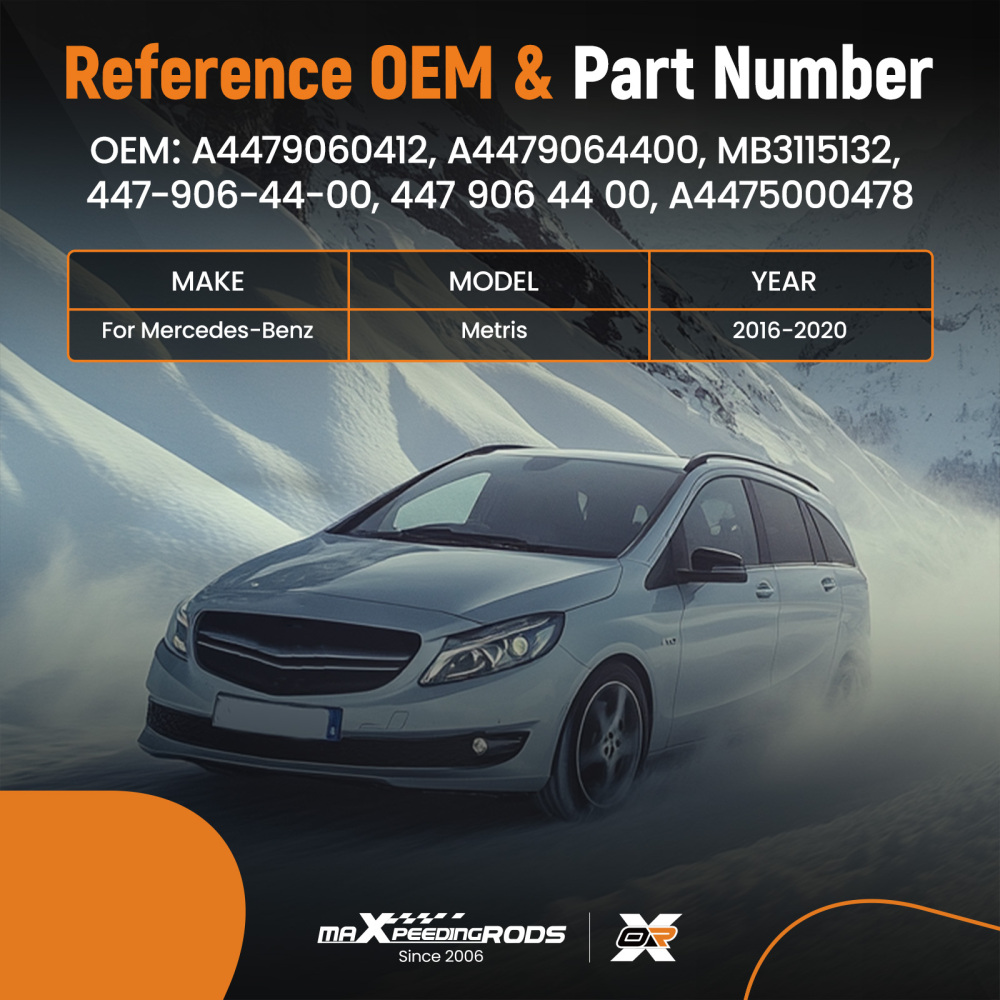 Cooling Fan compatible for Mercedes-Benz Metris 16-2020 4479064400 A4479064400 A4479060412