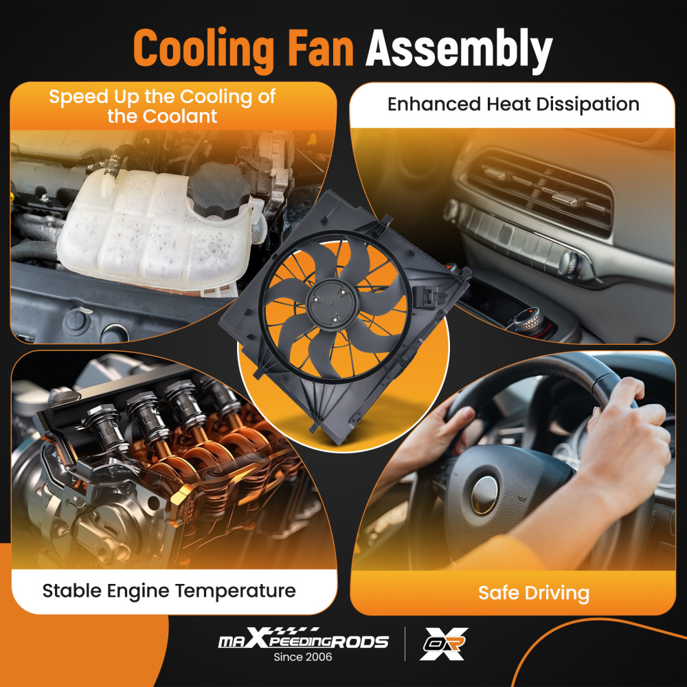 Cooling Fan compatible for Mercedes-Benz Metris 16-2020 4479064400 A4479064400 A4479060412