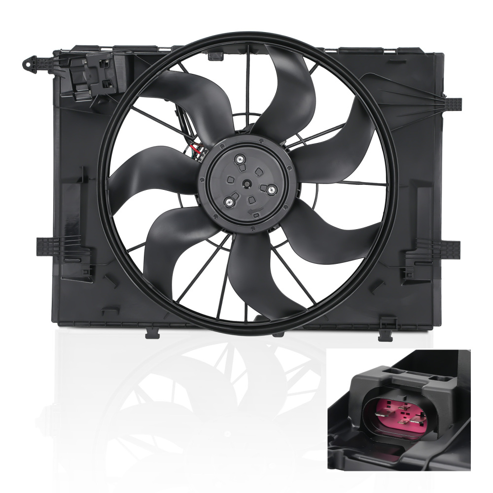 Ventola di raffreddamento del radiatore per Benz C180/C200/C250/C300 14-2017 0999061800 A0999061000