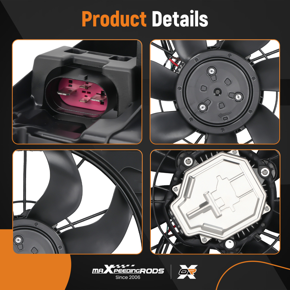 Ventola di raffreddamento del radiatore per Benz C180/C200/C250/C300 14-2017 0999061800 A0999061000