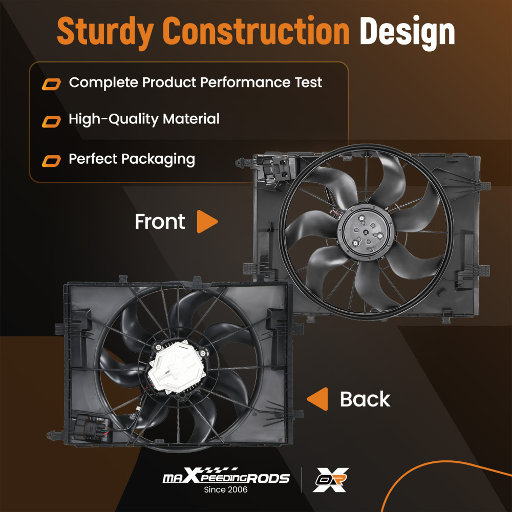 Ventola di raffreddamento del radiatore per Benz C180/C200/C250/C300 14-2017 0999061800 A0999061000