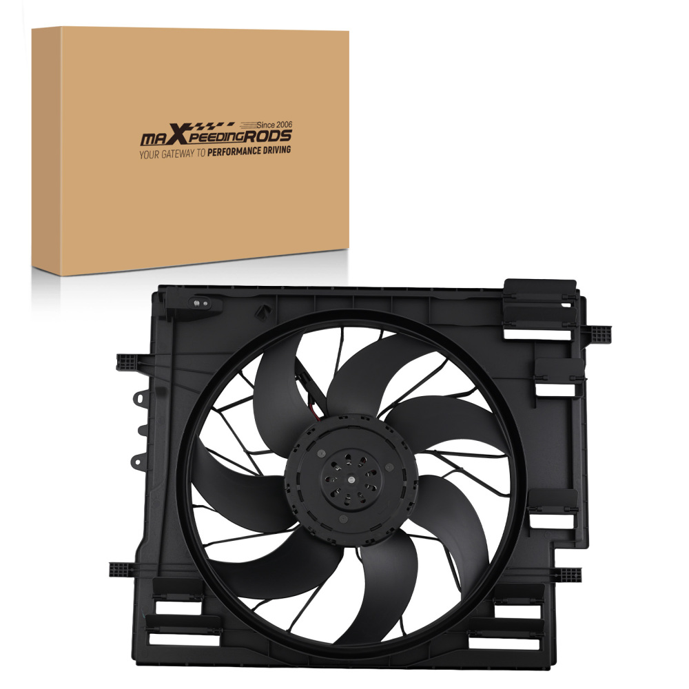 Cooling Fan Assembly compatible for Volvo XC90 2.0L 2016-2021 30668647 680W 4 Pins