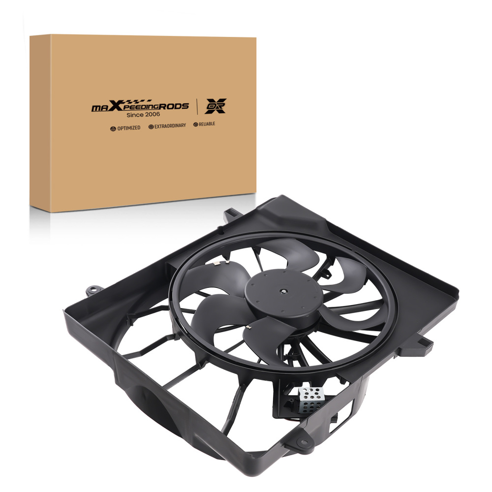 Cooling Fan Assembly compatible for Dodge Nitro 07-11 V6 CH3115153 FA70533 w/Compatible for AC 3Pins