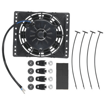 6 inch Universal Slim Fan Push Pull Electric Radiator Cooling Mount Kit