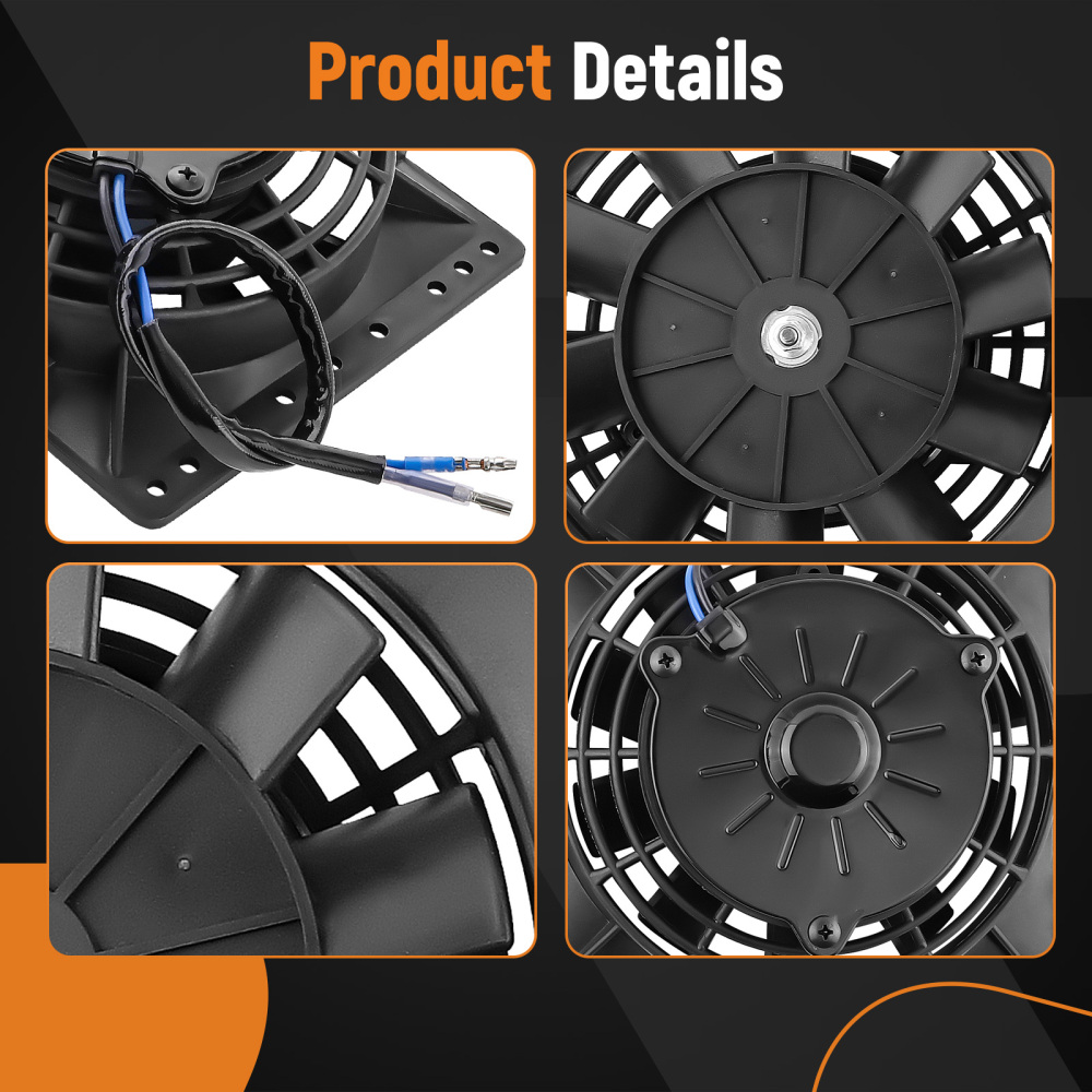 2x6 Electric Cooling Fan Assembly compatible for GMC 265 283 305 327 350 383 400 Engine