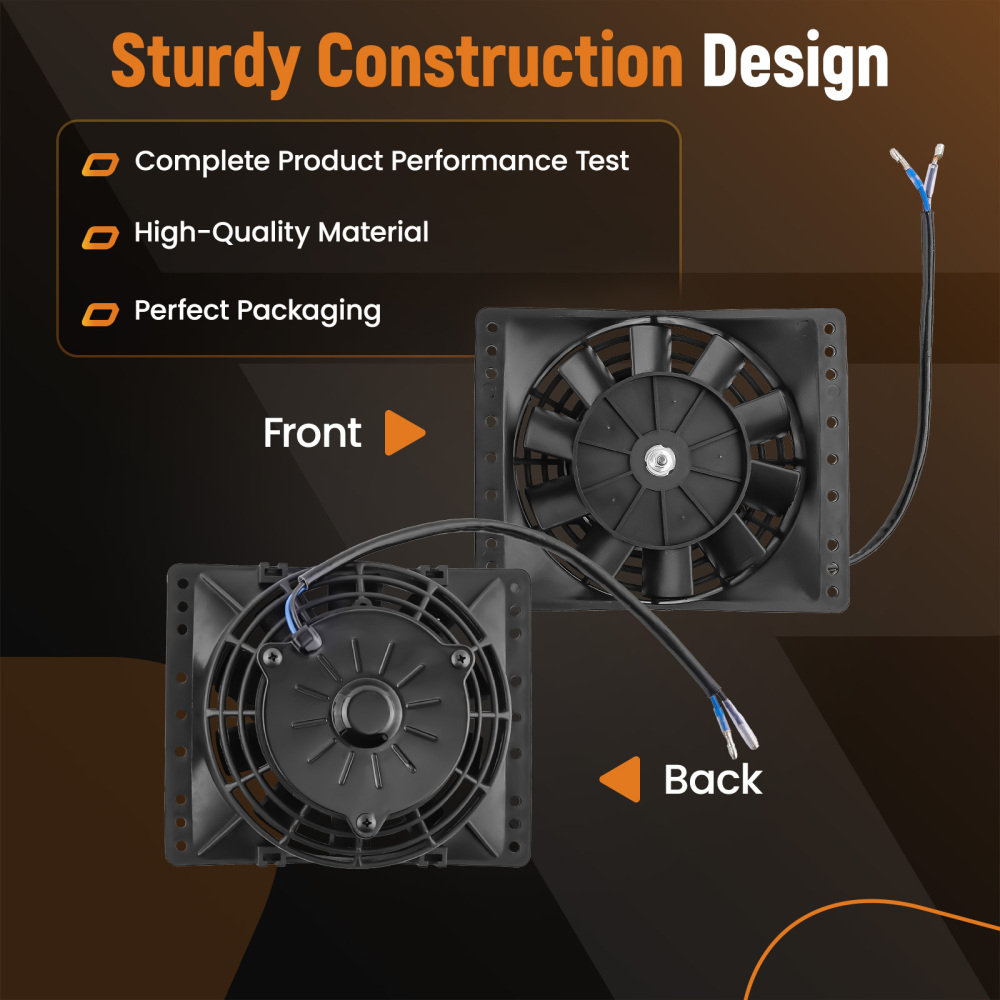 2x6 Electric Cooling Fan Assembly compatible for GMC 265 283 305 327 350 383 400 Engine