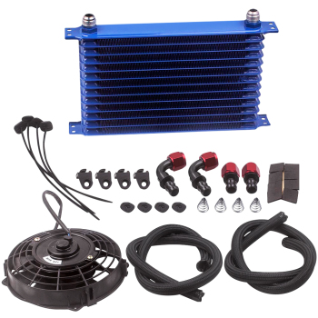 13 Row Trust Oil Cooler+ 7inch Electric cooling Fan