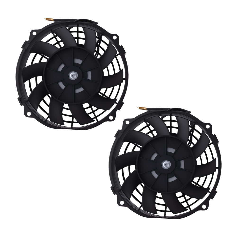 10-Blade Cooling Fan 8.27 for Universal Radiator Application 2900RPM Black