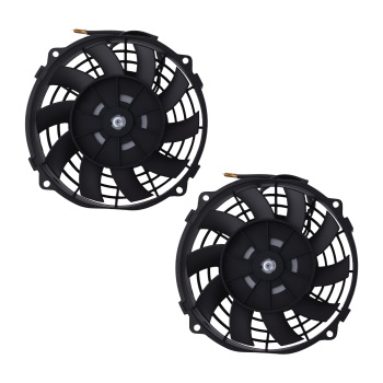 10-Blade Cooling Fan 8.27 for Universal Radiator Application 2900RPM Black