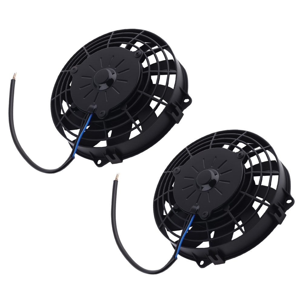 10-Blade Cooling Fan 8.27 for Universal Radiator Application 2900RPM Black