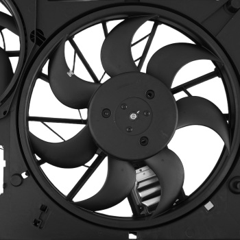 Cooling Fan Assembly compatible for Audi Q7 2011-2015 7L0121203H 240W 4Pin Plastic