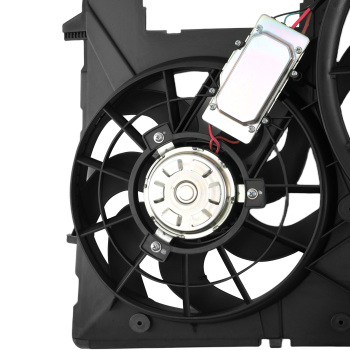 Cooling Fan Assembly compatible for Audi Q7 2011-2015 7L0121203H 240W 4Pin Plastic