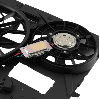 Cooling Fan Assembly compatible for Audi Q7 2011-2015 7L0121203H 240W 4Pin Plastic