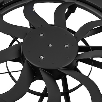 Engine Cooling Fan compatible for VW Touareg 12-17 7P0121207B 7P0121203K 240W Plastic