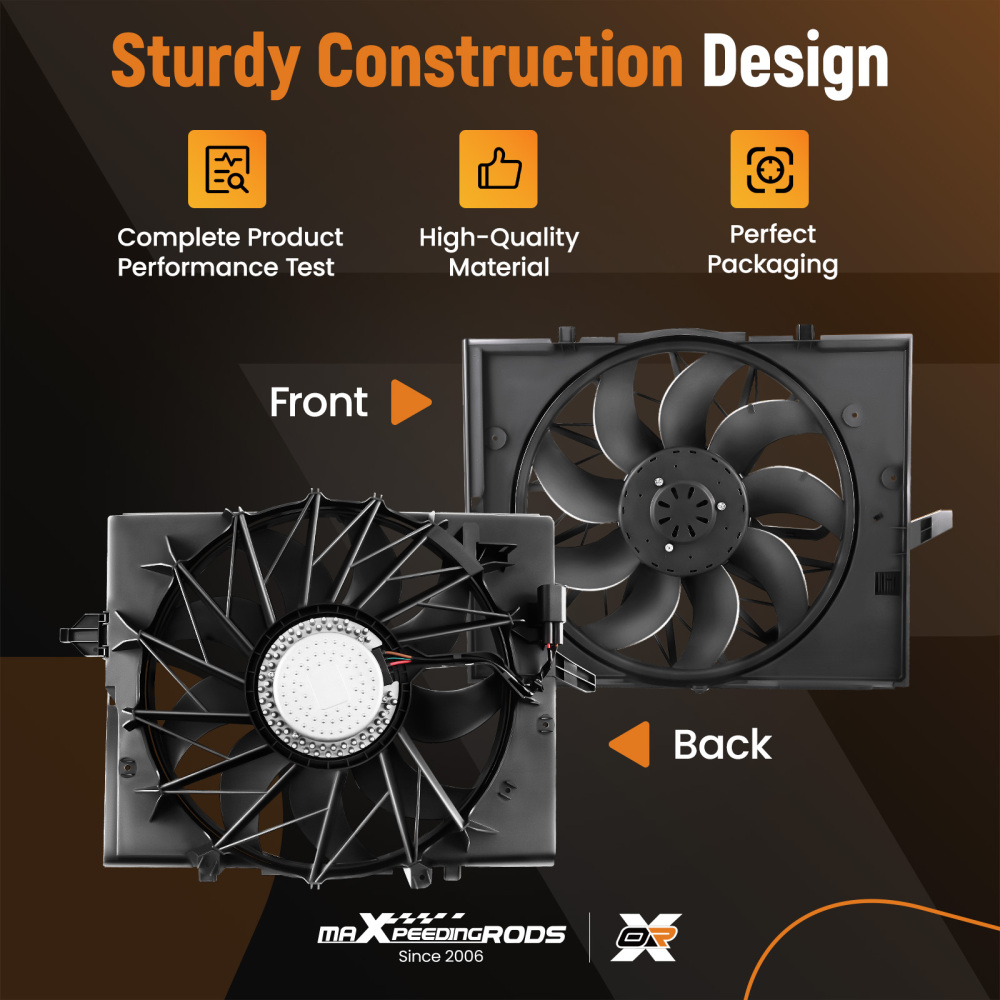 Engine Radiator Cooling Fan compatible for BMW 740i/740iL/750iL 1996-1998 64548380774