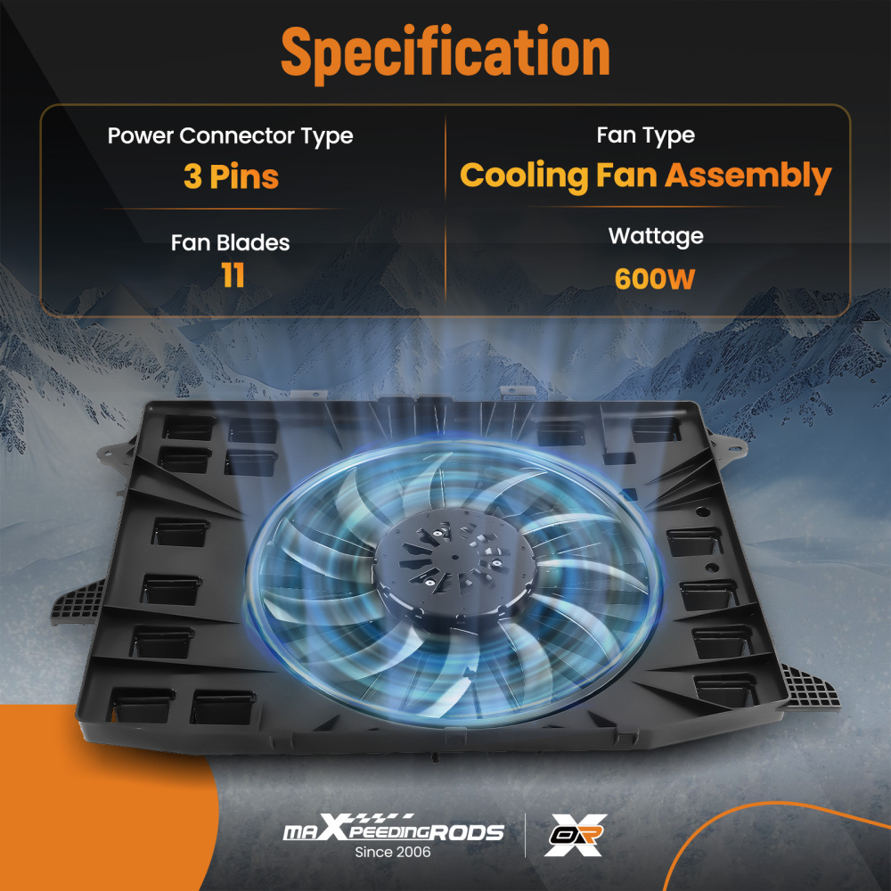 Cooling Fan compatible for Cadillac XT5 Compatible for Chevrolet Blazer 2020-2023 84595305 85159686