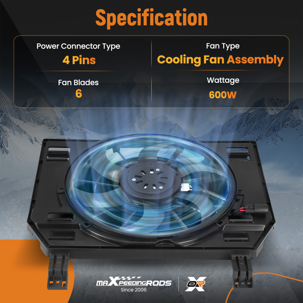 Cooling Fan compatible for Land Rover Range Rover 2013-2018 LR084438 LR069901 LR036523