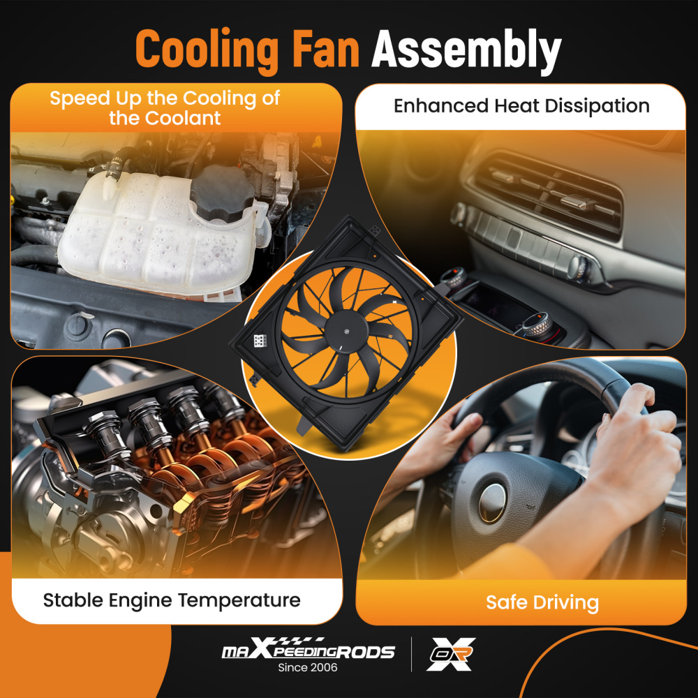 Radiator Cooling Fan compatible for Dodge Durango compatible for Jeep Grand Cherokee 621-498 AM67008A
