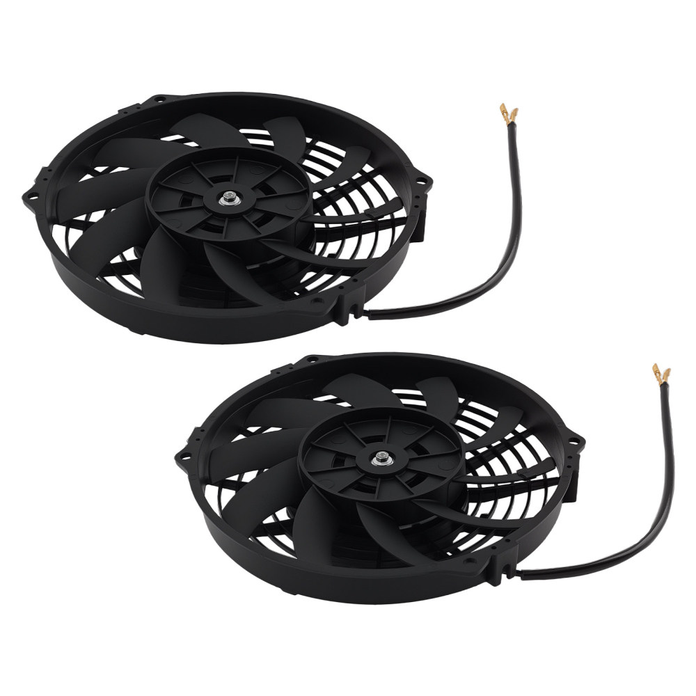 80W Cooling Fan Assembly 9 IN 12V Universal Electric Radiator Performance