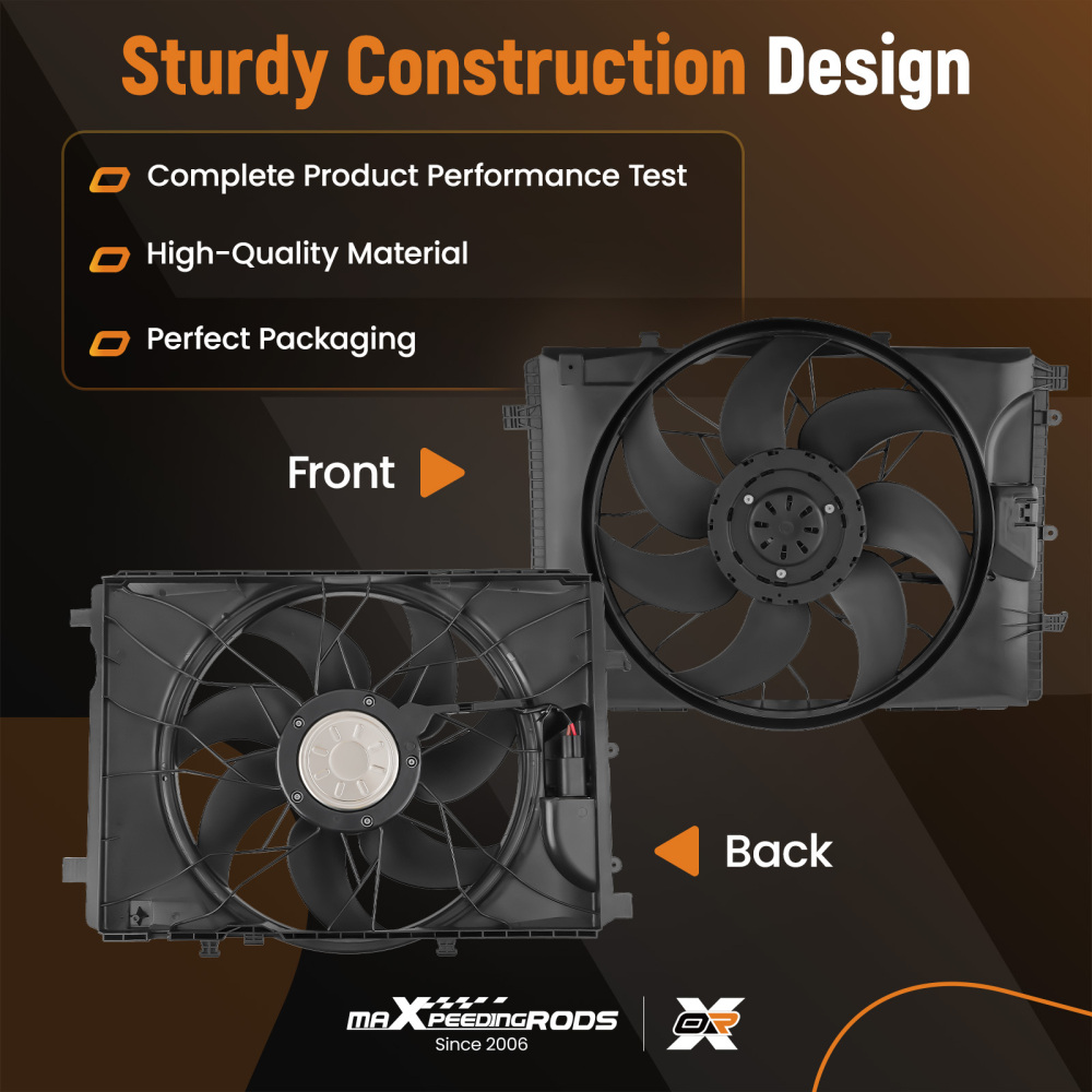 Refroidissement Ventilateur compatible pour Mercedes Benz C230/C250/CLS400/C350/SLK350 08-17