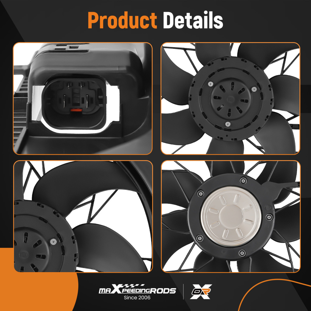 Refroidissement Ventilateur compatible pour Mercedes Benz C230/C250/CLS400/C350/SLK350 08-17