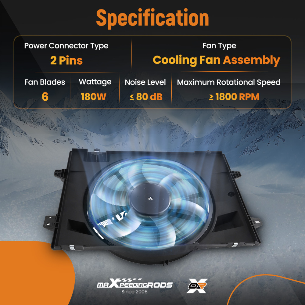 Radiator Cooling Fan compatible for Lincoln Town Carfor compatible for Ford Crown Victoria 2005-2011