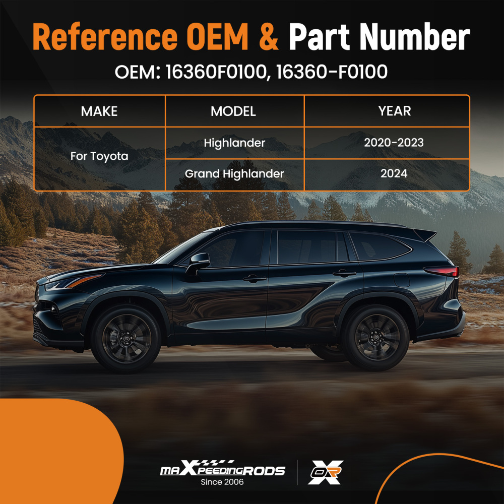 Radiator Cooling Fan Assembly compatible for Toyota Highlander 2020-2023 16360F0100