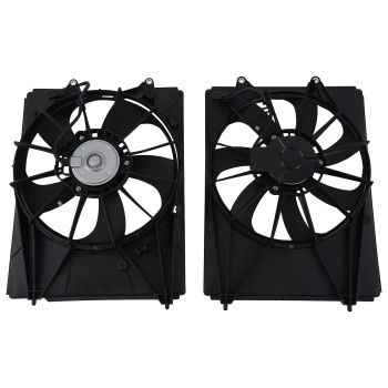 2x Radiator Cooling Fan Kit compatible for Acura MDX compatible for Honda Pilot 2014-2022 190155J6A01