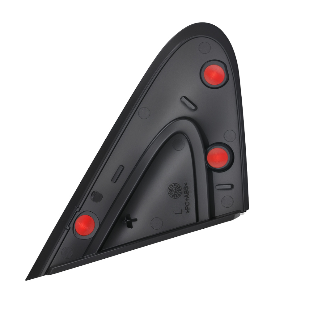 Left Mirror Applique Flag compatible for Chrysler 200 2015-2017 5NJ511XFAB Black