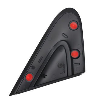 Left Mirror Applique Flag compatible for Chrysler 200 2015-2017 5NJ511XFAB Black