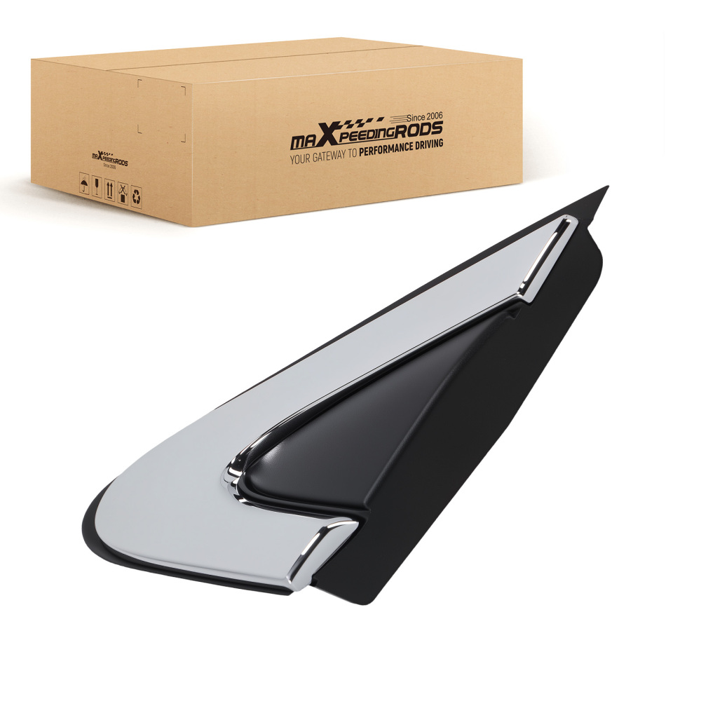 Left Mirror Applique Flag compatible for Chrysler 200 2015-2017 5NJ511XFAB Black