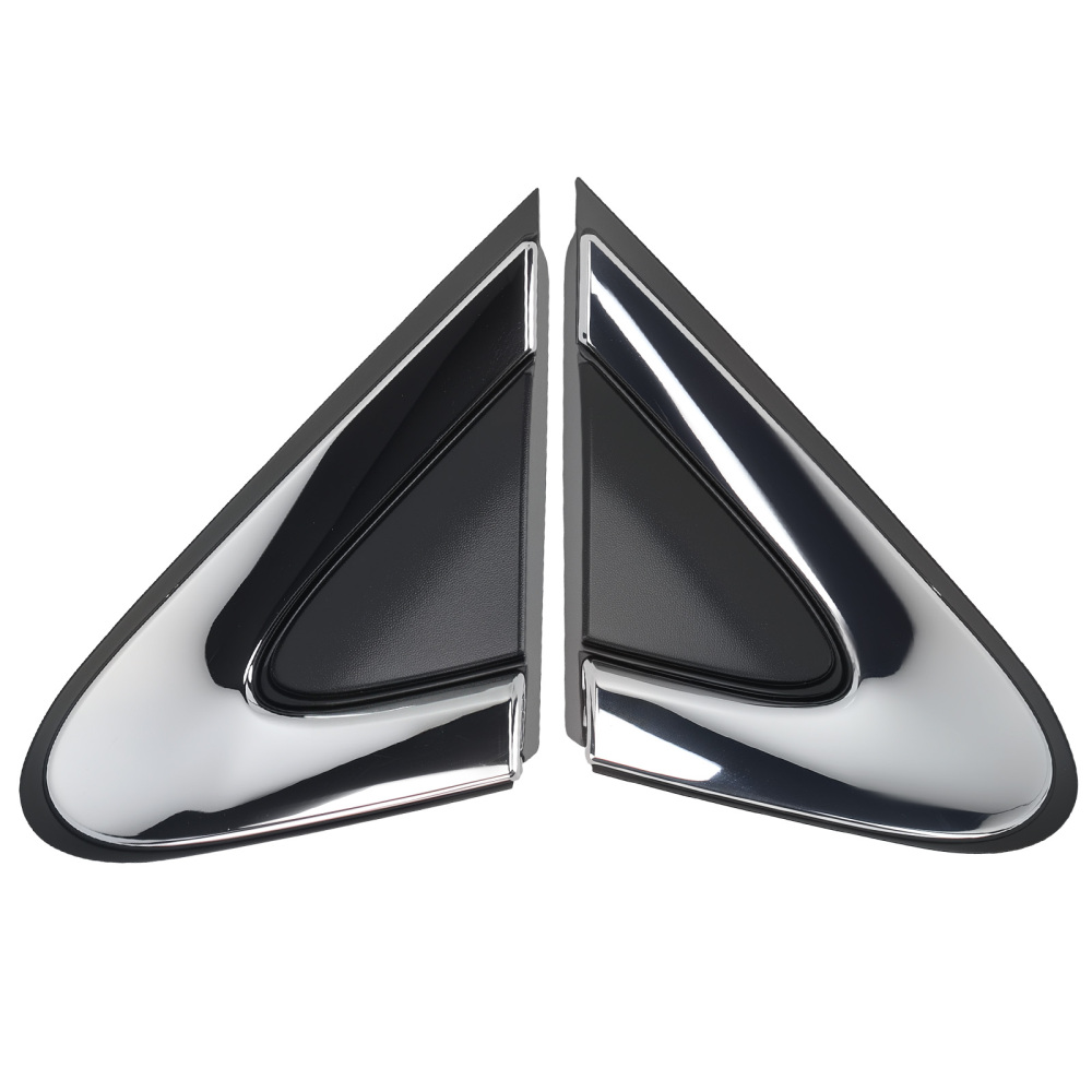 Black Mirror Flag Applique compatible for Chrysler 200 2015-2017 5NJ501XFAB 5NJ501XFAA