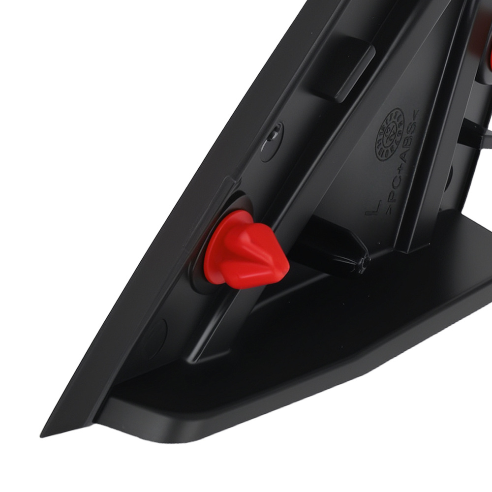 Black Mirror Flag Applique compatible for Chrysler 200 2015-2017 5NJ501XFAB 5NJ501XFAA