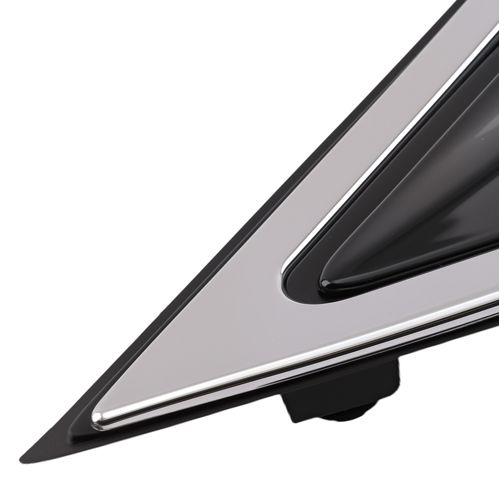 Left Mirror Flag Applique compatible for Hyundai Santa Fe 2013-19 Black 861802W000