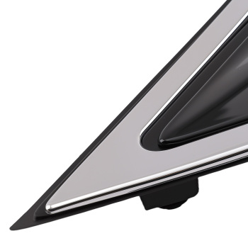 Left Mirror Flag Applique compatible for Hyundai Santa Fe 2013-19 Black 861802W000