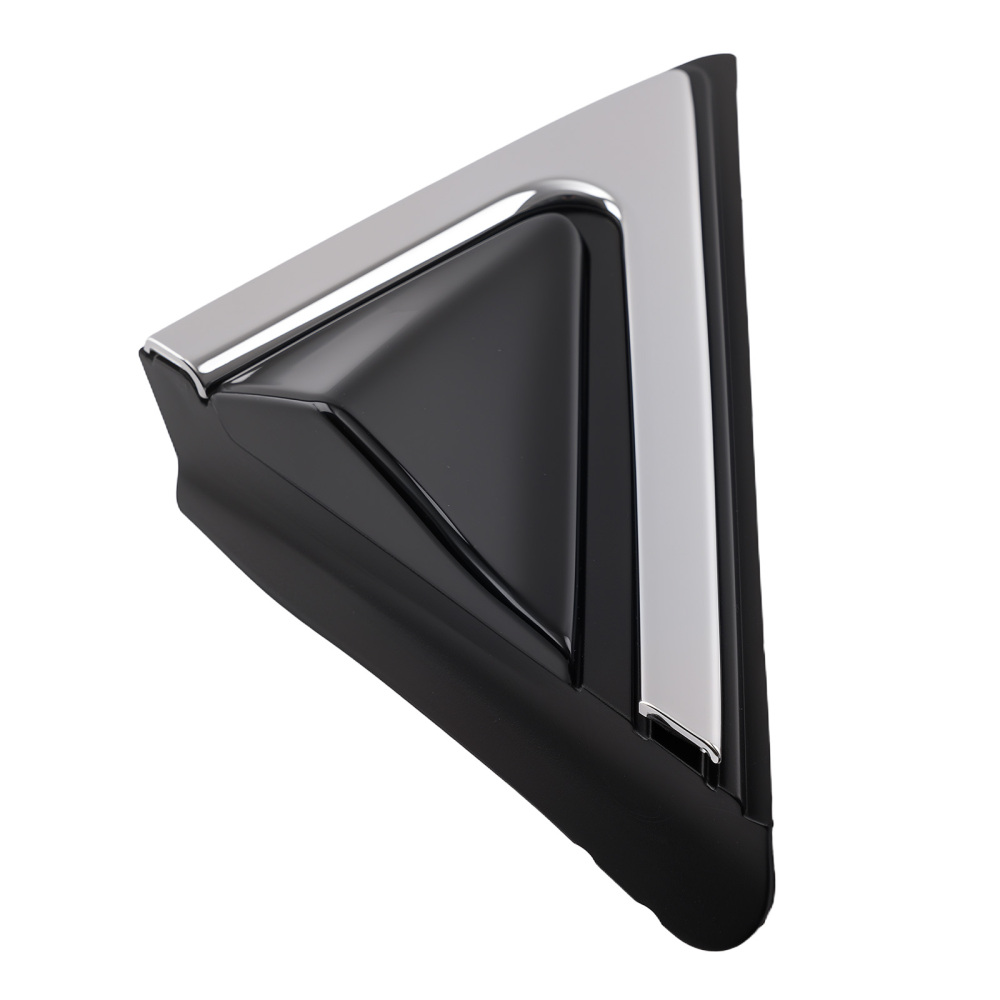 Left Mirror Flag Applique compatible for Hyundai Santa Fe 2013-19 Black 861802W000