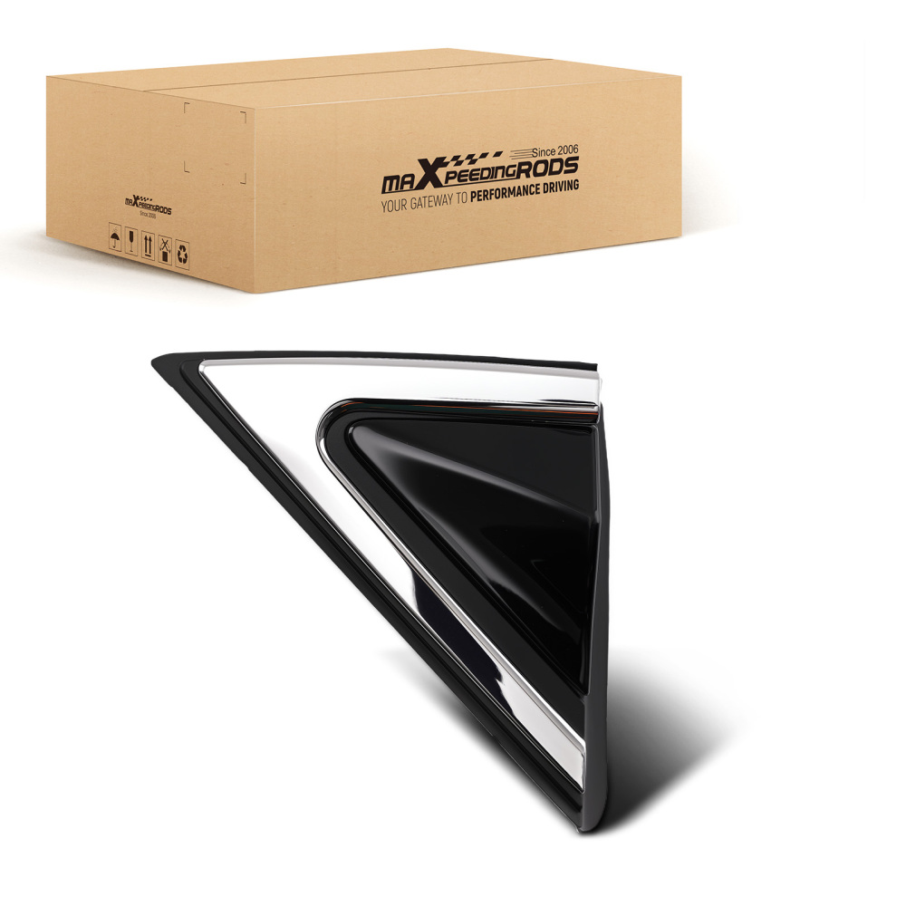 Right Mirror Flag compatible for Hyundai Santa Fe 2013-2019 861902W000 Black Trim