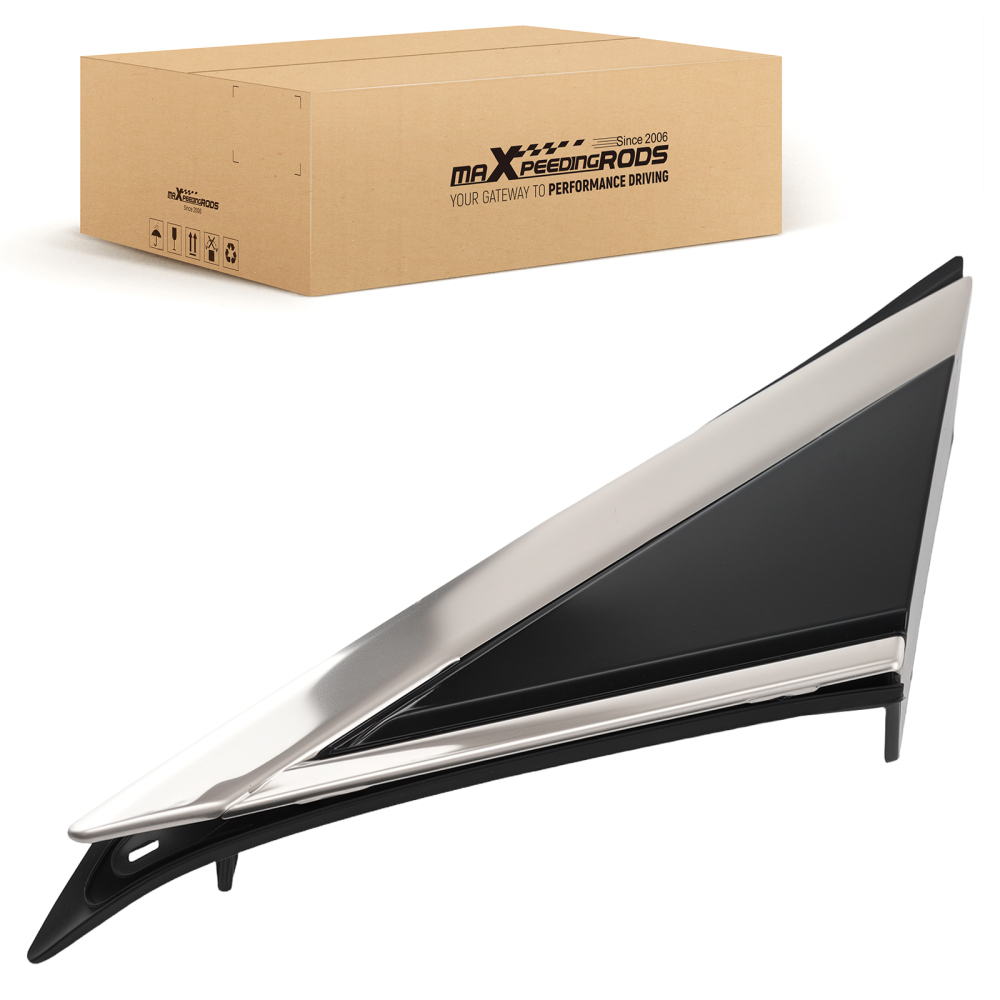Door Window Triangle Left compatible for Cadillac SRX 2010-2016 22774041 Black Panel
