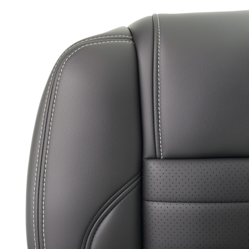 Driver / Passenger Perforated Leather compatible for Seat Cover compatible for Ford Mustang GT 2010-2014
