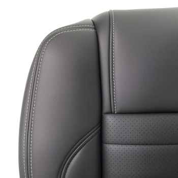 Driver / Passenger Perforated Leather compatible for Seat Cover compatible for Ford Mustang GT 2010-2014