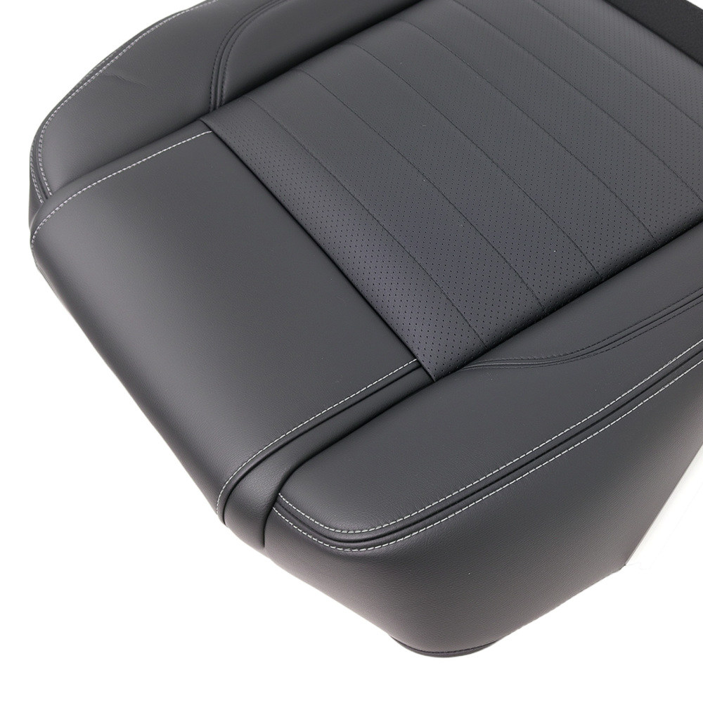 Driver / Passenger Perforated Leather compatible for Seat Cover compatible for Ford Mustang GT 2010-2014