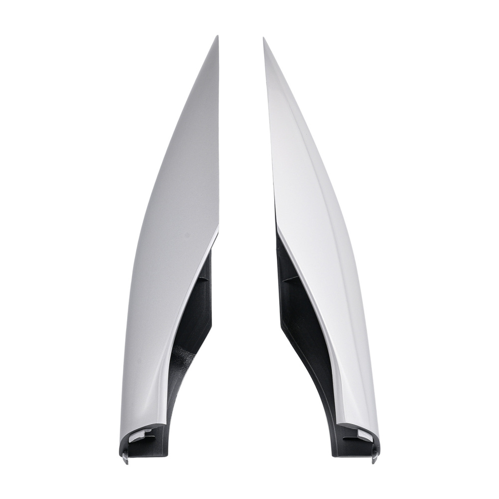 4PCS Roof Rail End Cap Cover compatible for Lexus GX470 2003-2009 Silver ABS