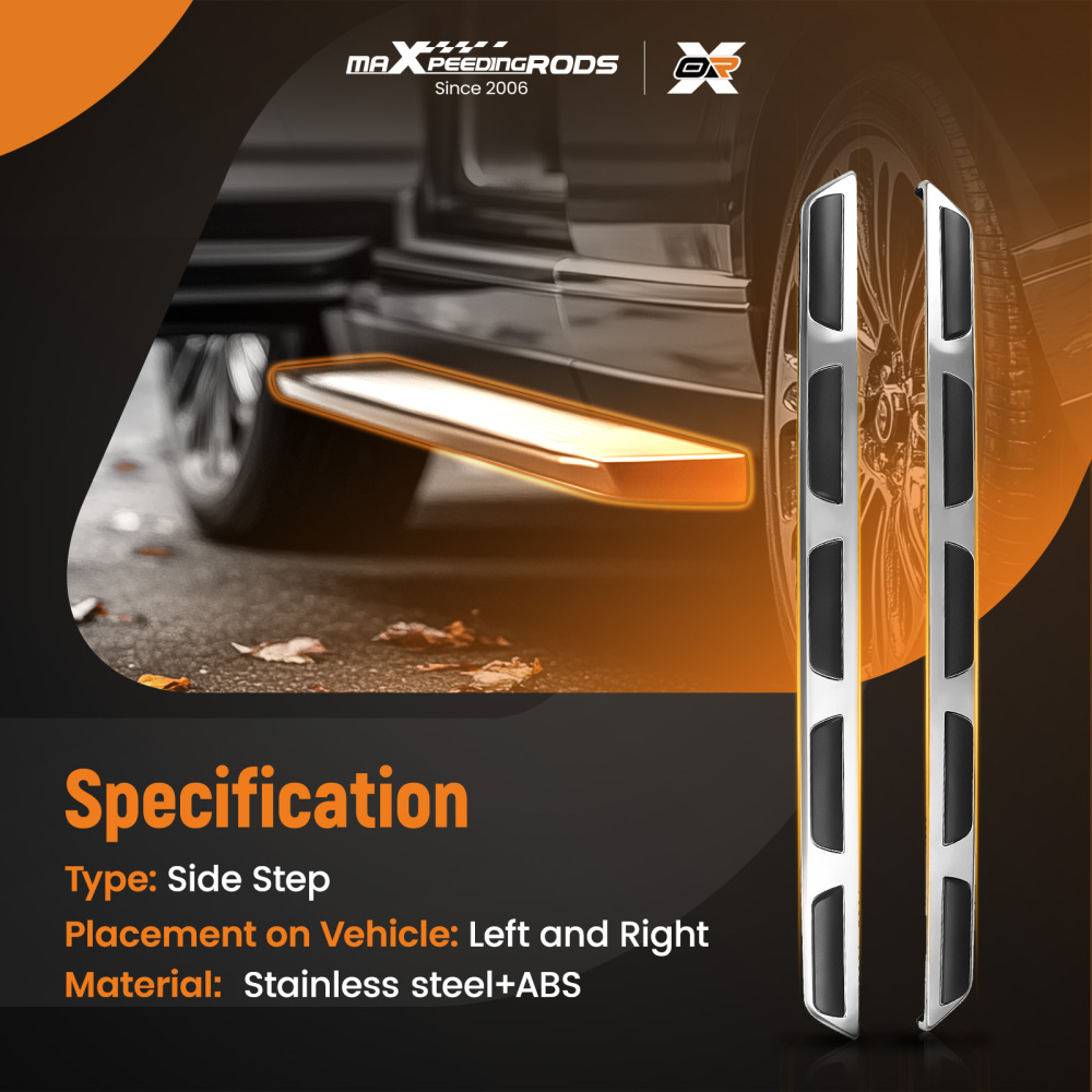 Truck Running Boards compatible for Audi Q5 8R 2008-2016 Running Board Black LeftRight