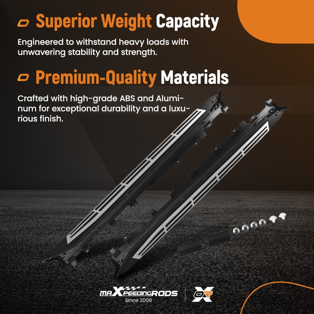 Running Boards Side Steps compatible for BMW X5 G05 19-23 Nerf Bars Step Rails Non-Slip