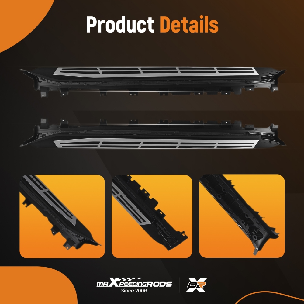 Running Boards Side Steps compatible for BMW X5 G05 19-23 Nerf Bars Step Rails Non-Slip