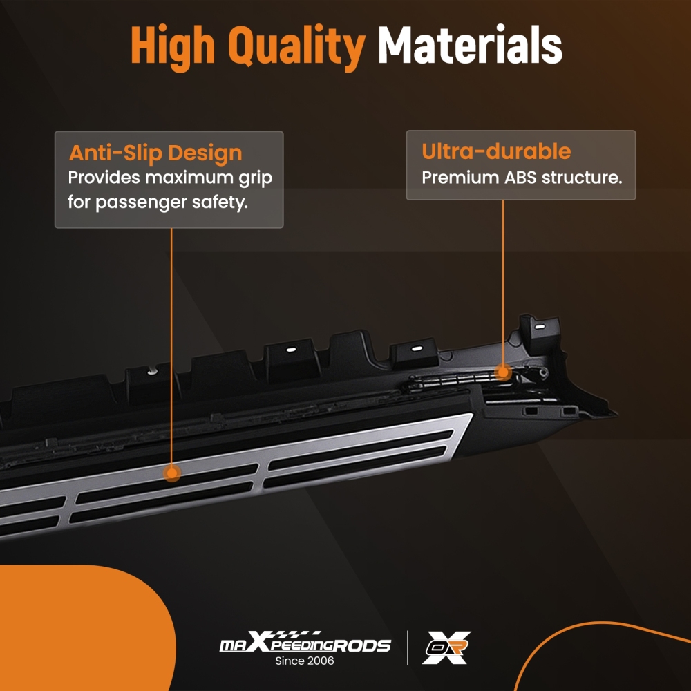 Running Boards Side Steps compatible for BMW X5 G05 19-23 Nerf Bars Step Rails Non-Slip